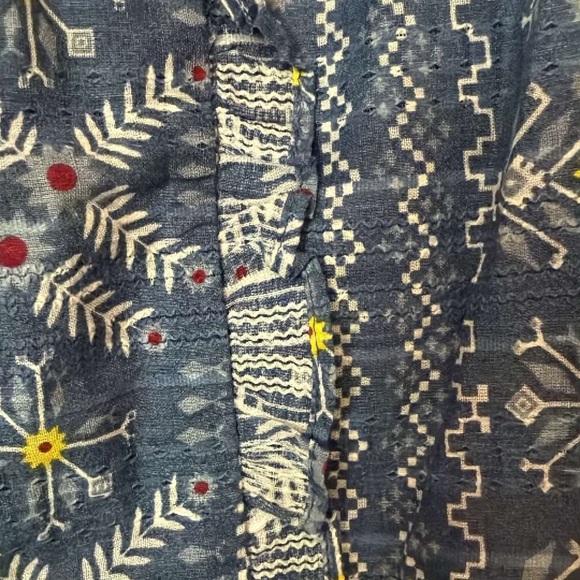 NWOT Forever That Girl Embroidered Smocked Waist Top - Picture 7 of 7